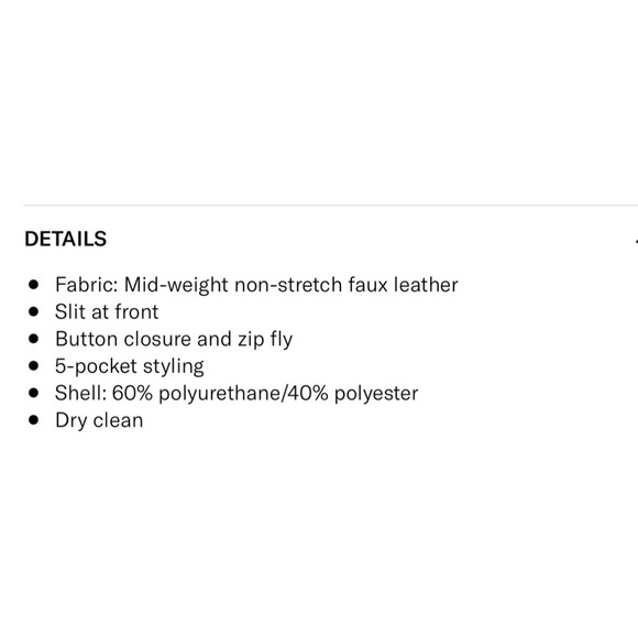 WAYF 5 Pocket Midi Skirt in Premium Vegan Leather, size L - Picture 5 of 8